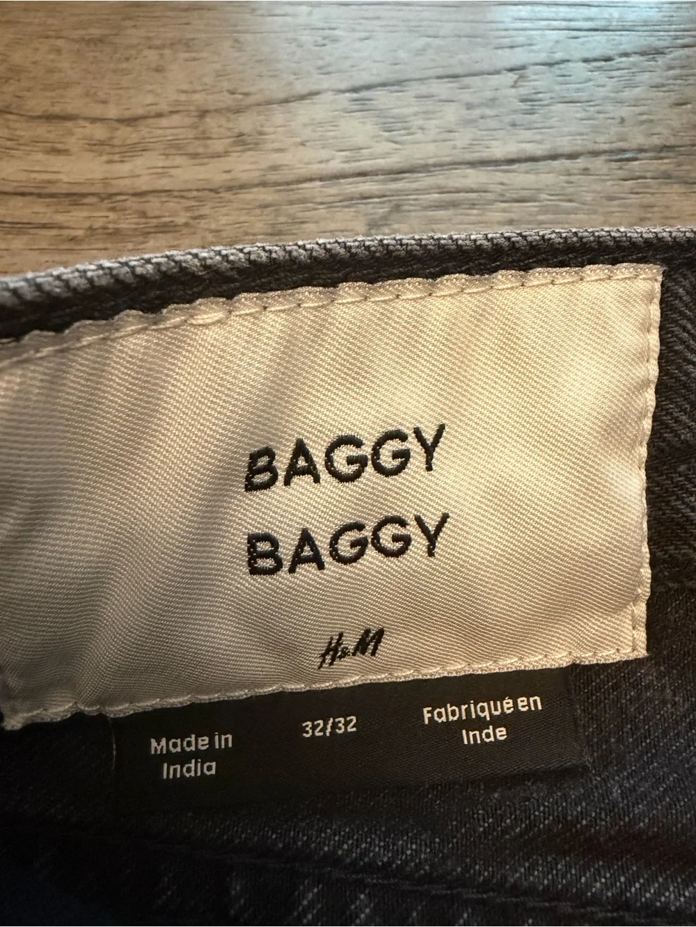 H&M Black Washed Classic Baggy Jeans